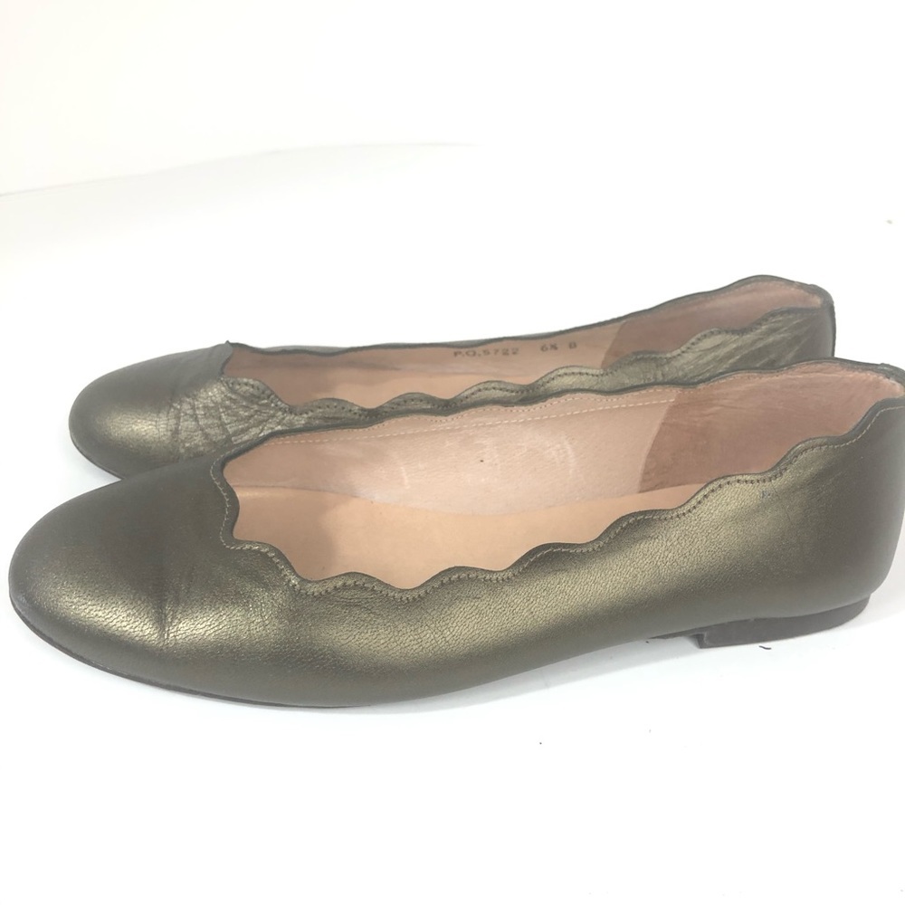 French Sole FS/NY Jigsaw Scalloped Ballet Flats